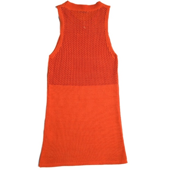New ZARA NWT Orange Crochet Knit Mini Dress - Picture 12 of 17
